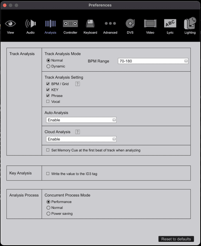 análisis de rekordbox