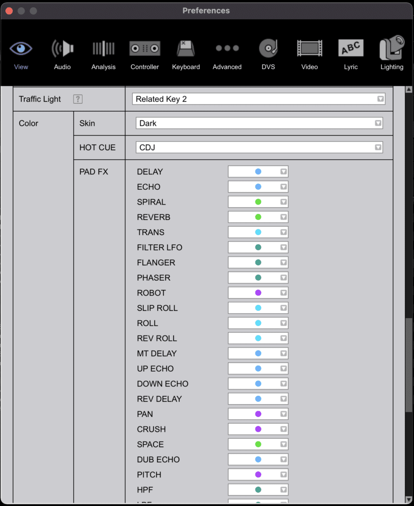 otros ajustes de rekordbox