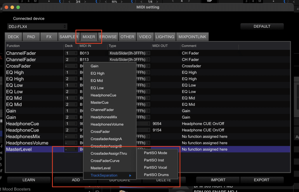 part iso rekordbox stems